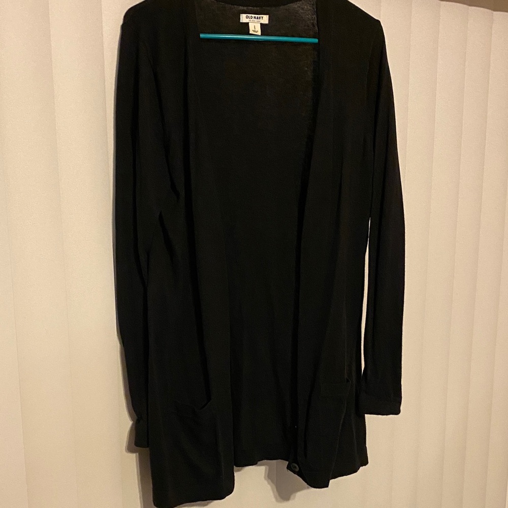 Old Navy Black Long Sleeve Cardigan size S